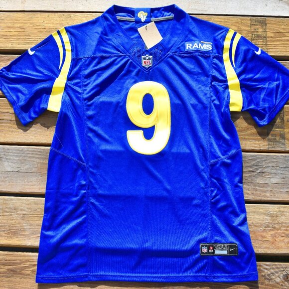 New! Matthew Stafford Los Angeles Rams Blue Football Jersey Adult Men's XL - Picture 2 of 2